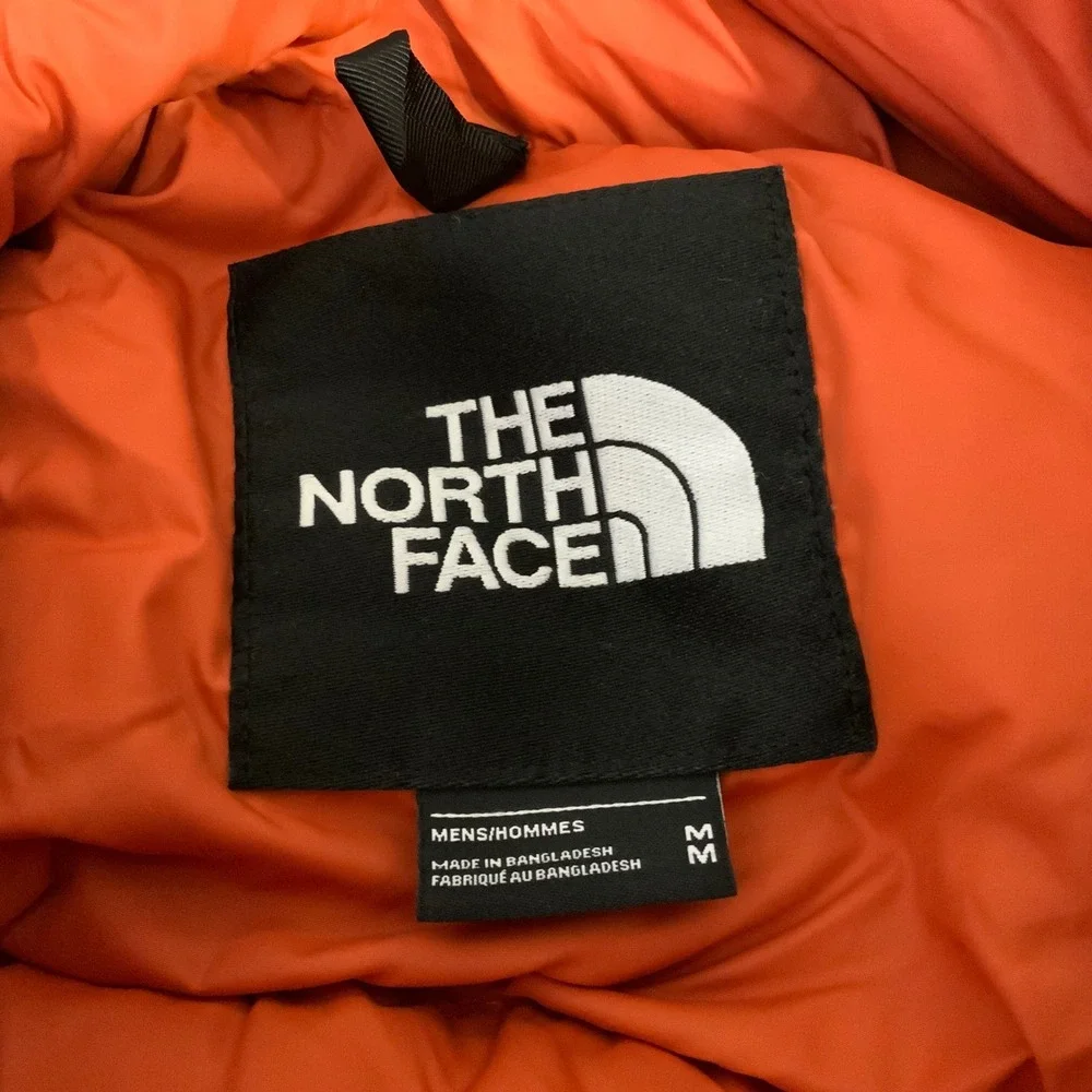 The North Face 700 Puffer Jacket Orange Goose Down Insulated Menswear - Picture 10 of 11
